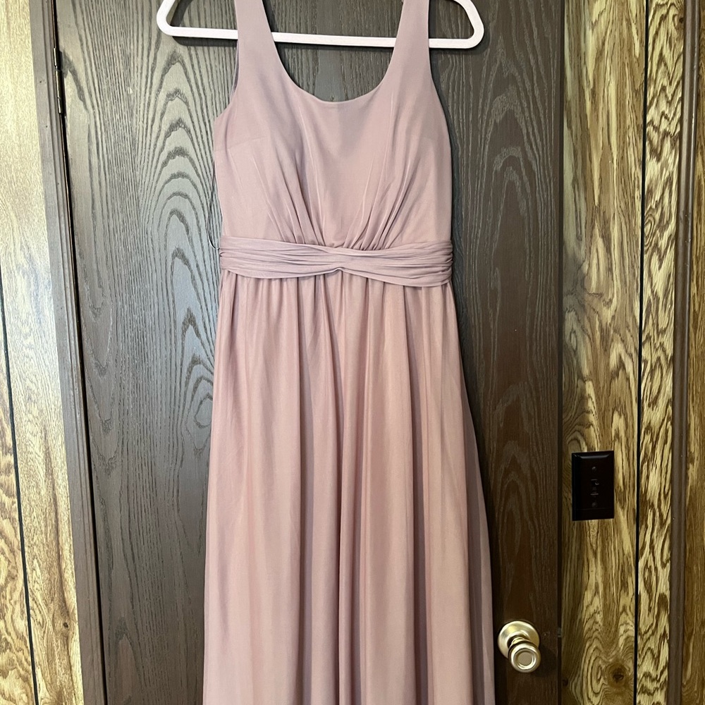Mauve prom/bridesmaid dress.